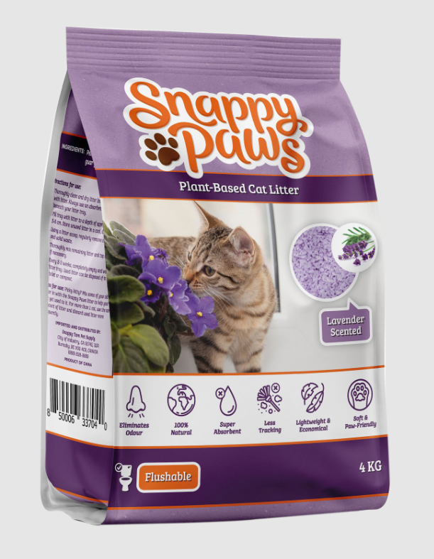Snappy Paws Plant Based Cat Litter (Lavender Scent) 8.8 lbs