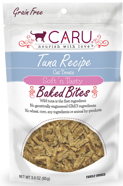 CARU Soft 'n Tasty Tuna Recipe Bites for Cats. Pack of 12