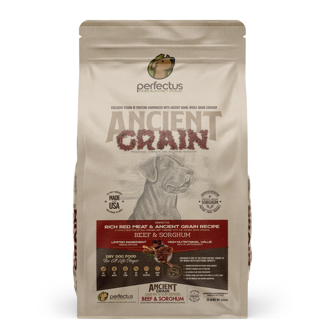 Perfectus Rich Red Meat & Ancient Grain recipe - 25 lb Bag