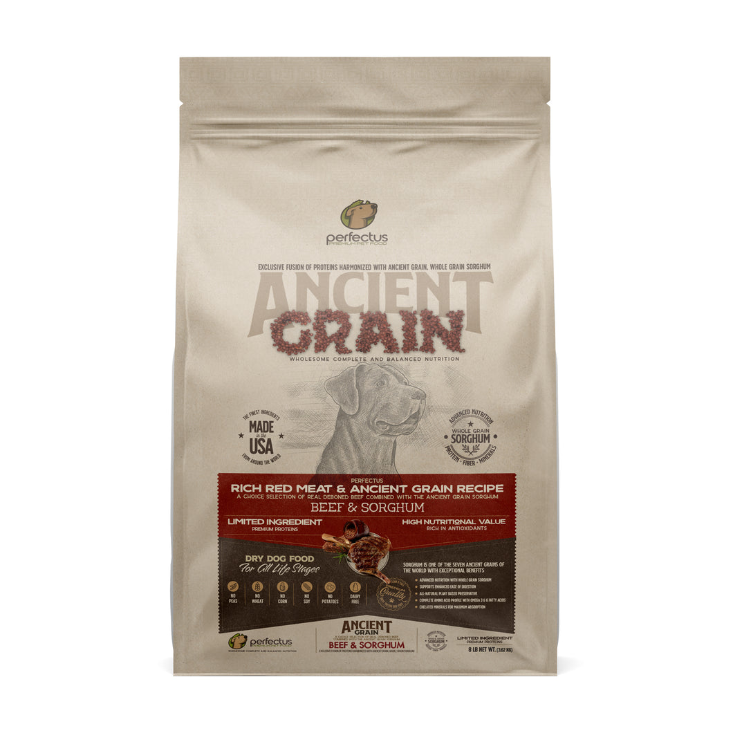 Perfectus Rich Red Meat & Ancient Grain recipe - 8 lb Bag