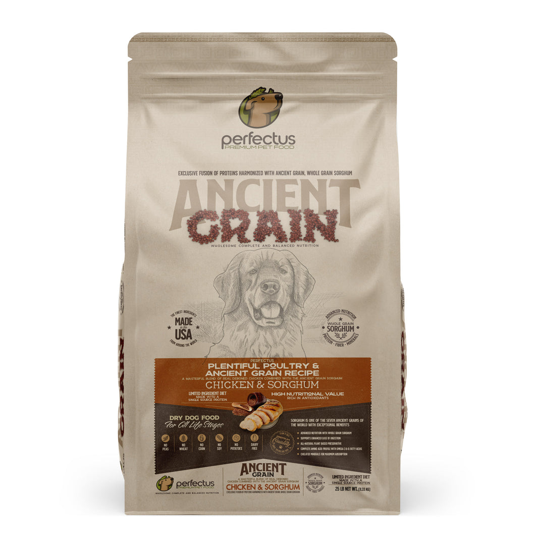 Perfectus Plentiful Poultry & Ancient Grain recipe - 25 lb Bag