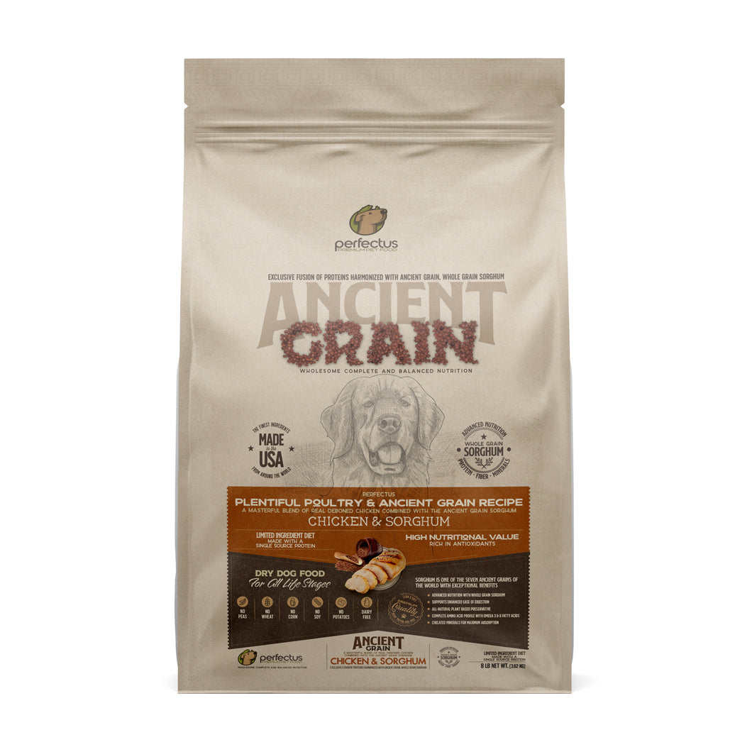 Perfectus Plentiful Poultry & Ancient Grain recipe - 8 lb Bag