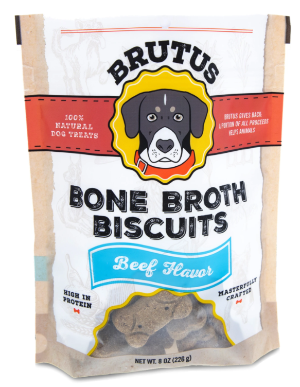 Brutus Biscuits Beef 8 oz (Pack of 6)