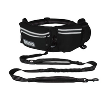 Load image into Gallery viewer, Docojogging Belt With Bungee Leash Hands Free Dog-Black
